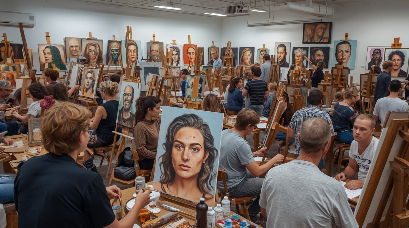 Portret workshop bij Clixkhexjrax