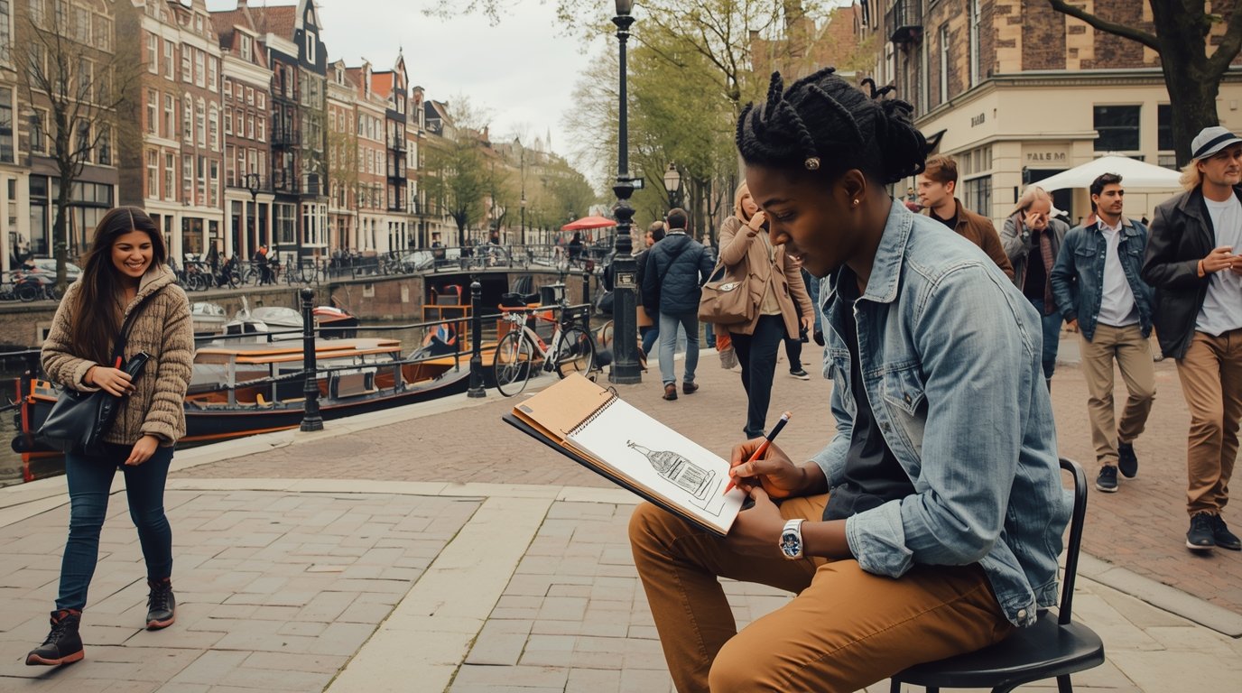 Urban sketching workshop bij Clixkhexjrax